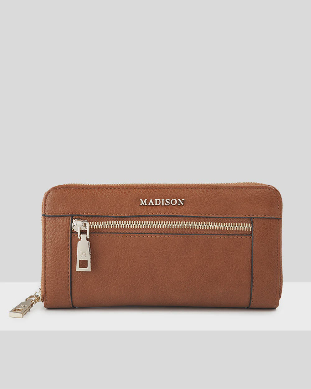 Abigail Zip Around Open Style Clutch Wallet Tan