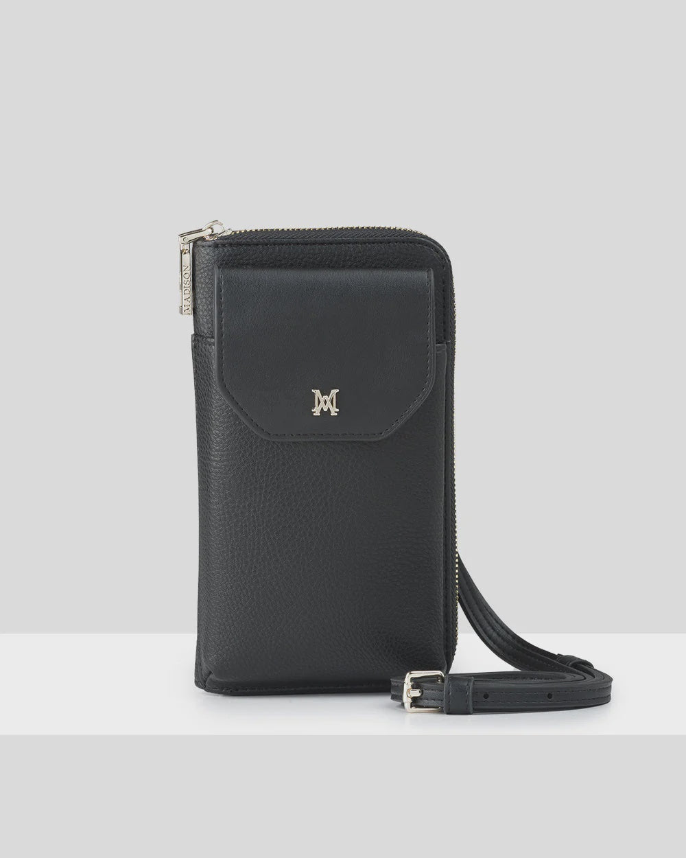 Hallie Phone Wallet & Crossbody Bag Black