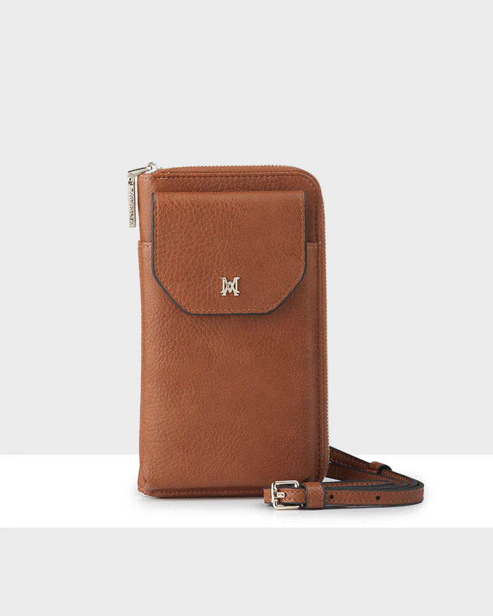 Hallie Phone Wallet & Crossbody Bag Tan