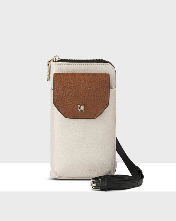 Hallie Phone Wallet & Crossbody Bag Stone/Tan
