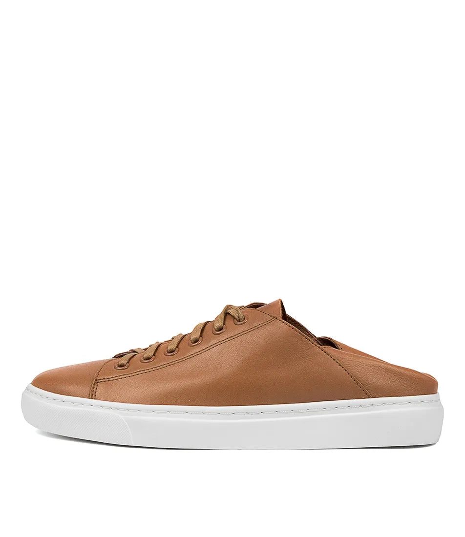 Oskher Sneaker Dk Tan Leather