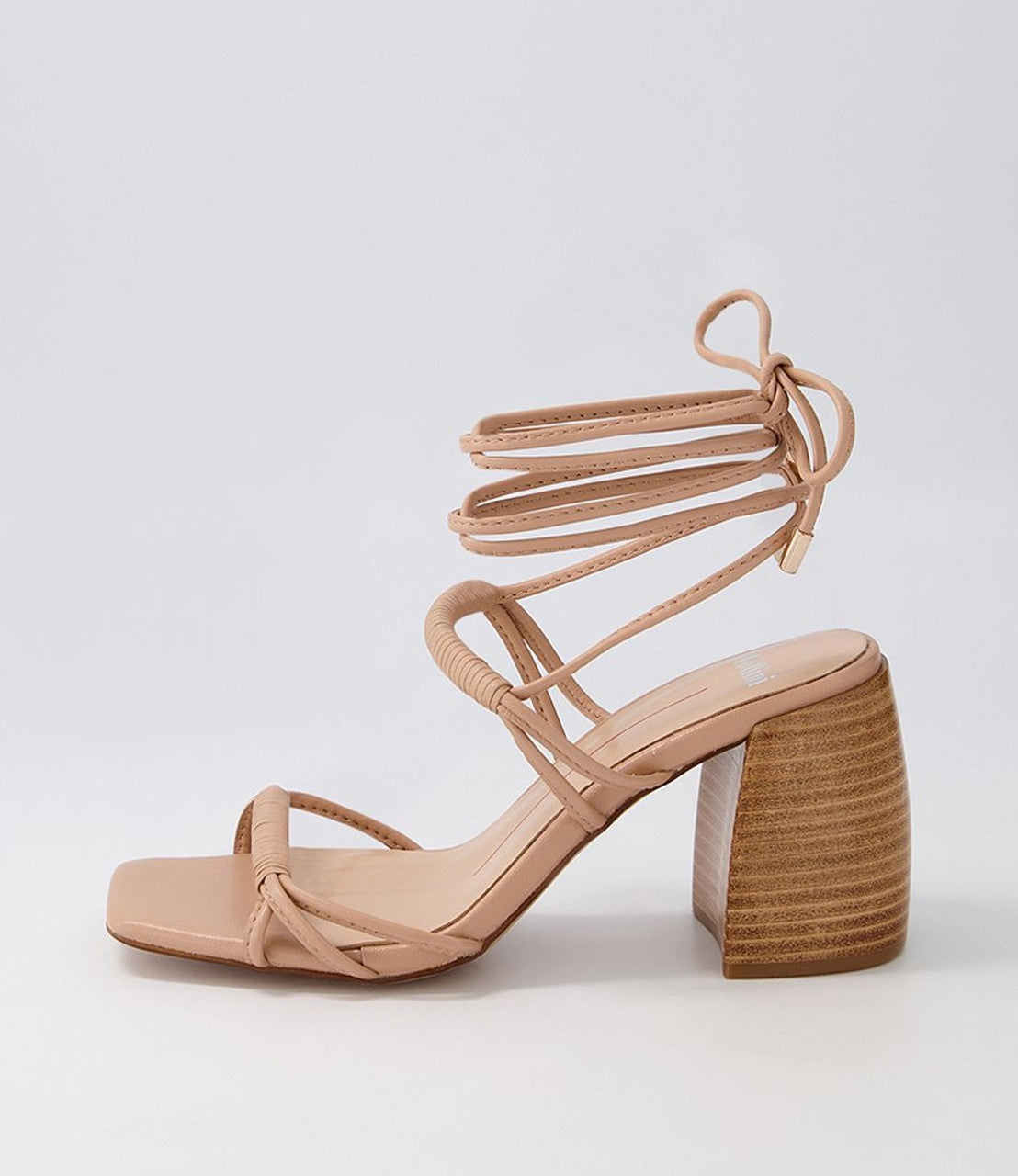 Treenor Dark Nude Natural Leather Heels