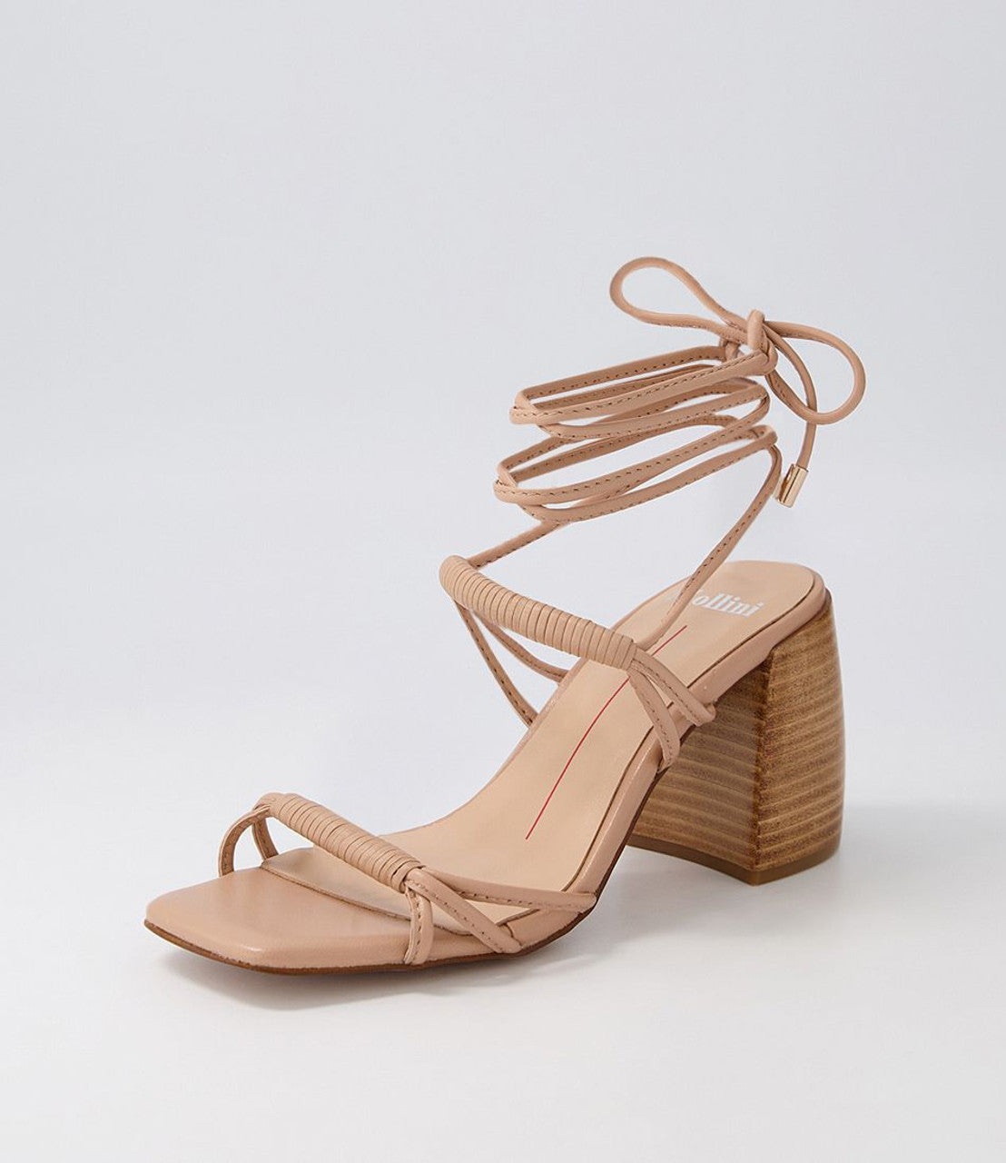 Treenor Dark Nude Natural Leather Heels