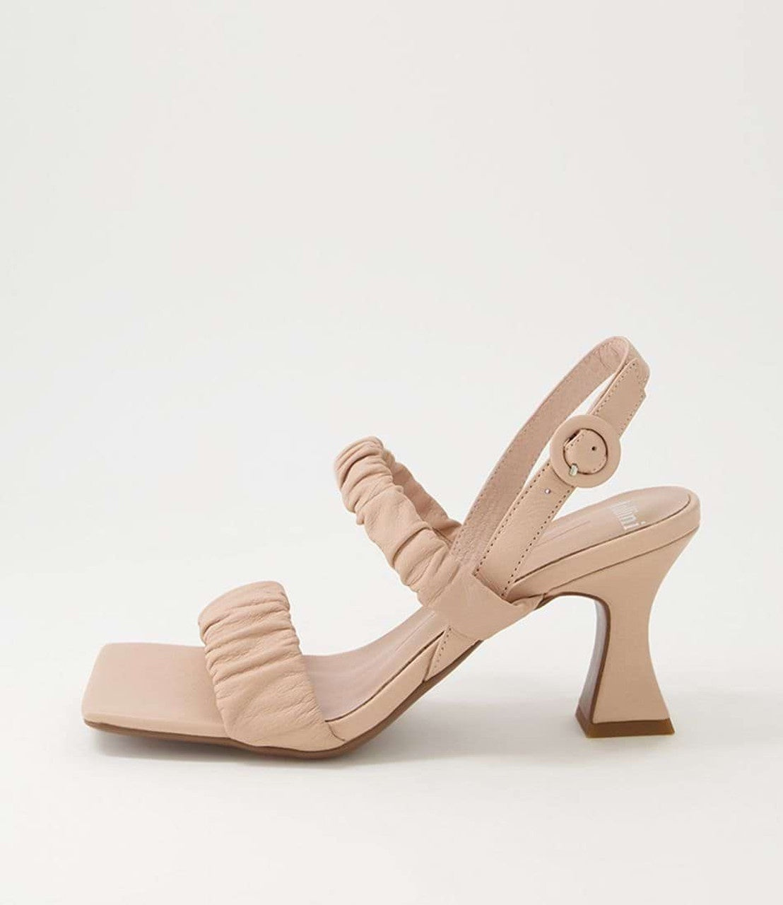 Miet Dark Nude Leather Heels