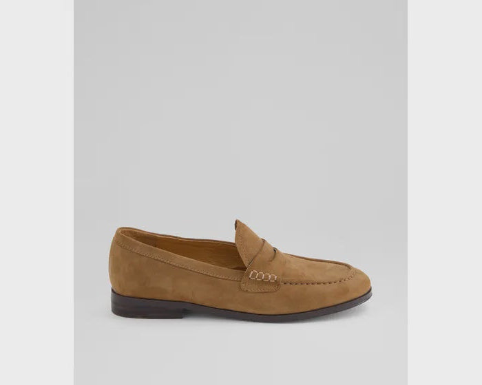 Clarisa Coffee Suede Loafers