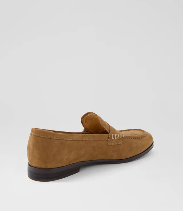 Clarisa Coffee Suede Loafers