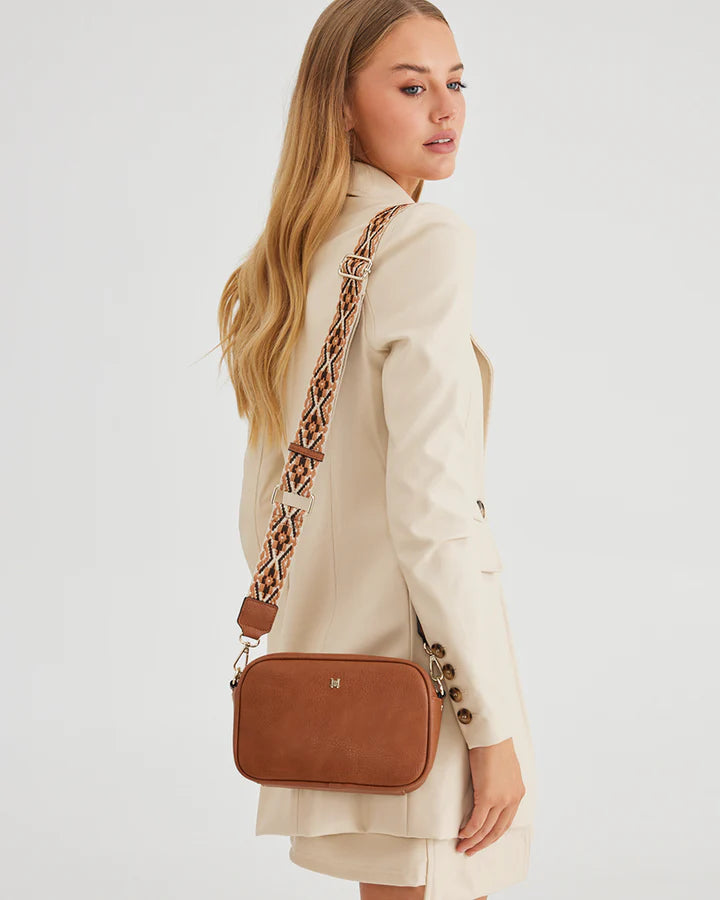 Aztec Bag Strap Tan/Natural/Black