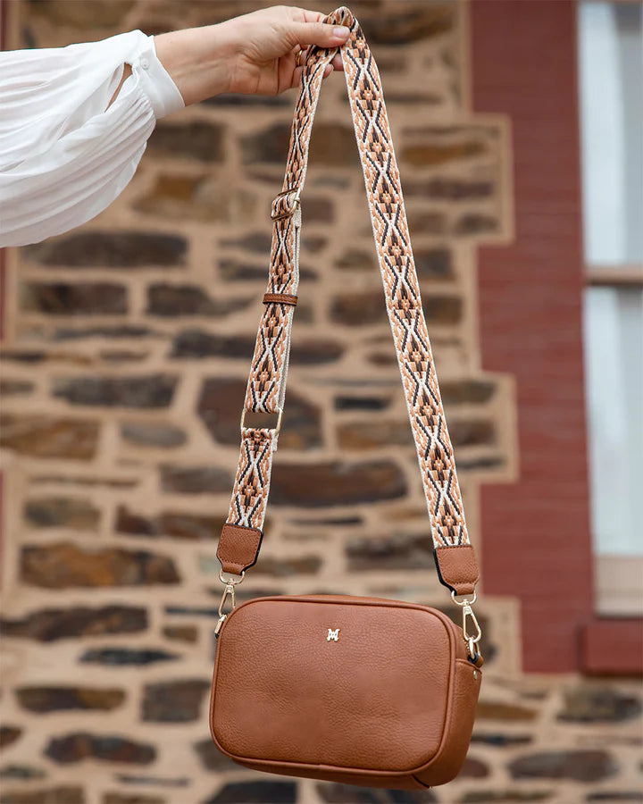 Aztec Bag Strap Tan/Natural/Black