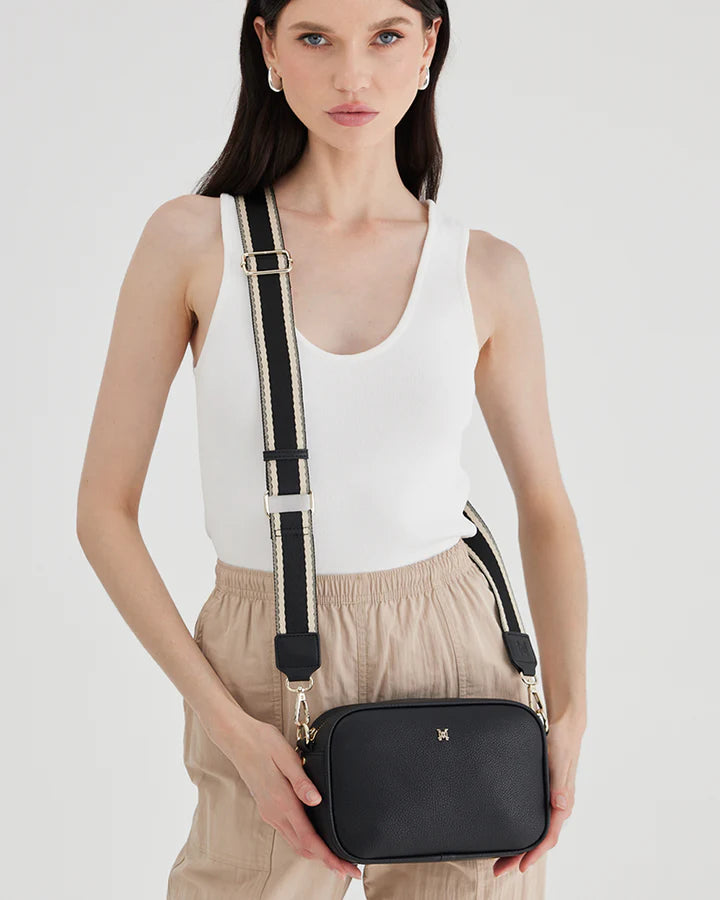 Stripe Bag Strap Black/Stone