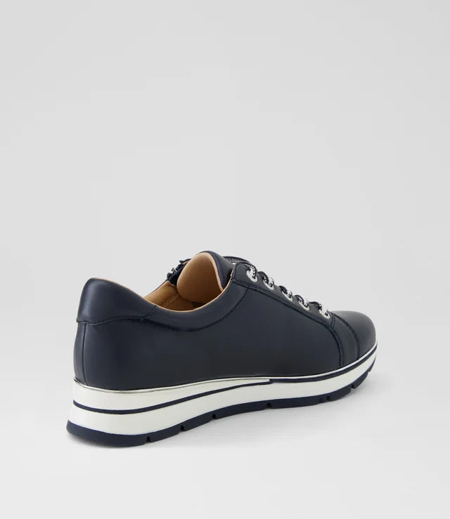 Nanettes Leather Sneakers Navy