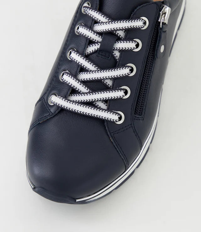 Nanettes Leather Sneakers Navy