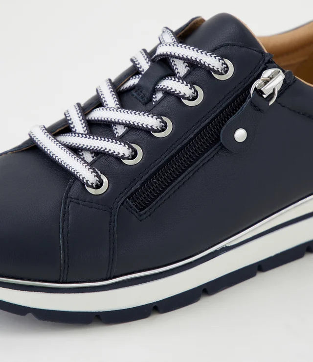 Nanettes Leather Sneakers Navy