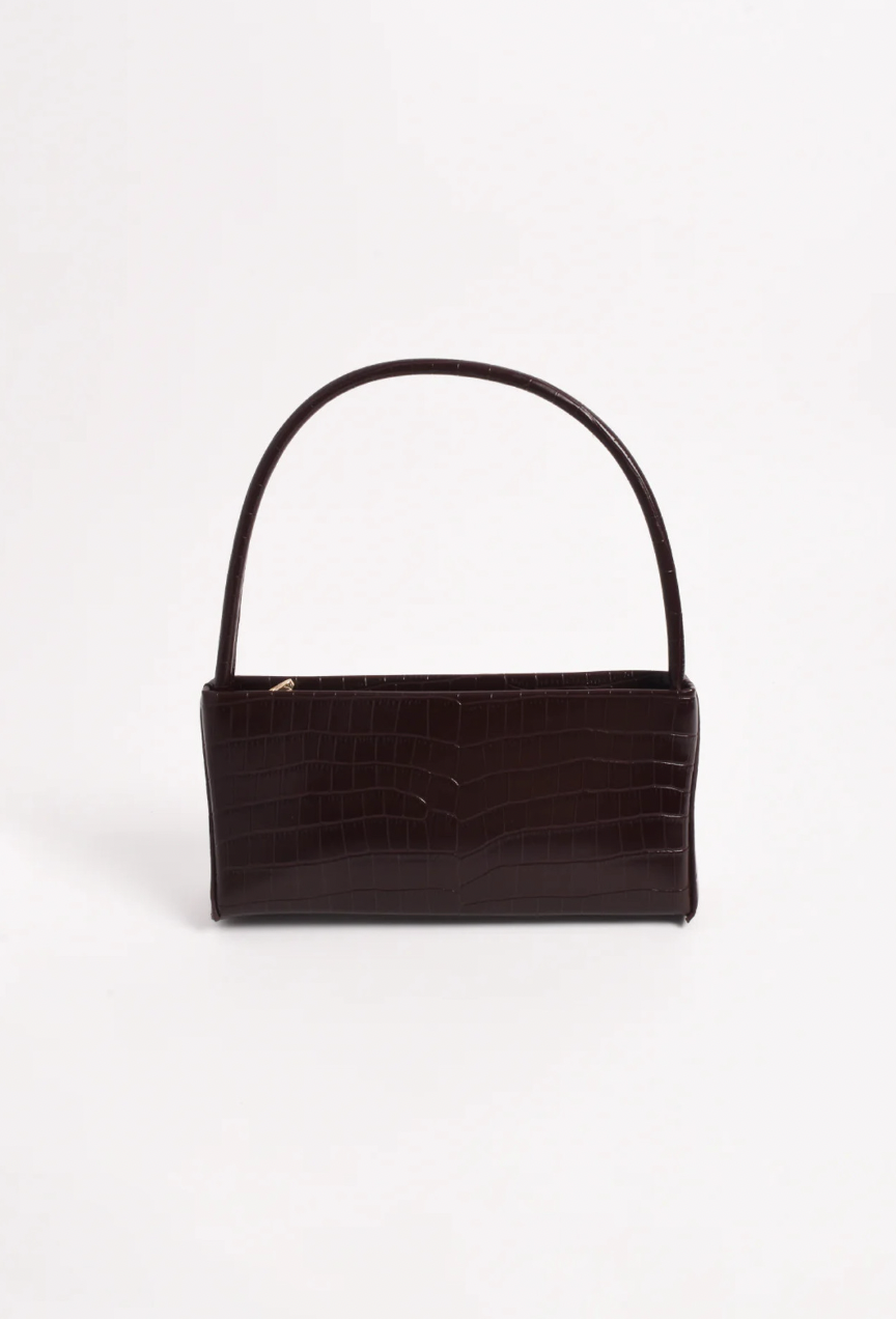 Leonie Croc Mini Bag (Burgundy)