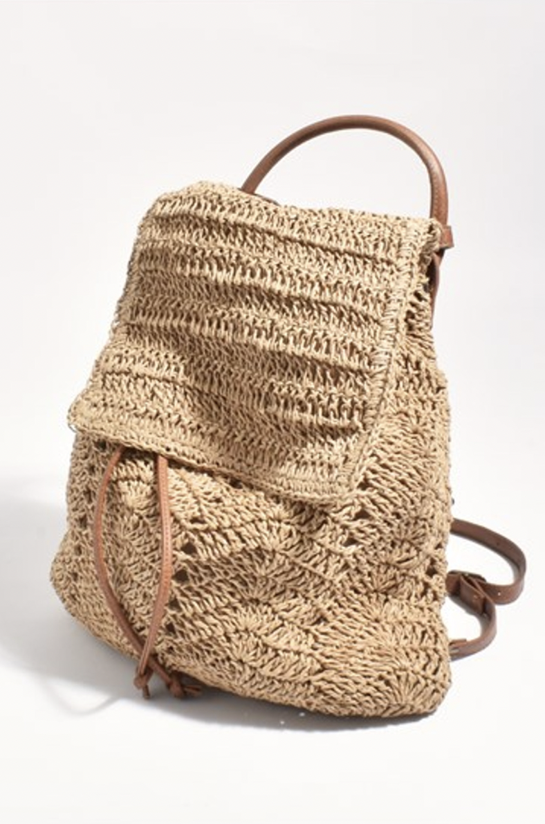Charlie Paper Weave Backpack
