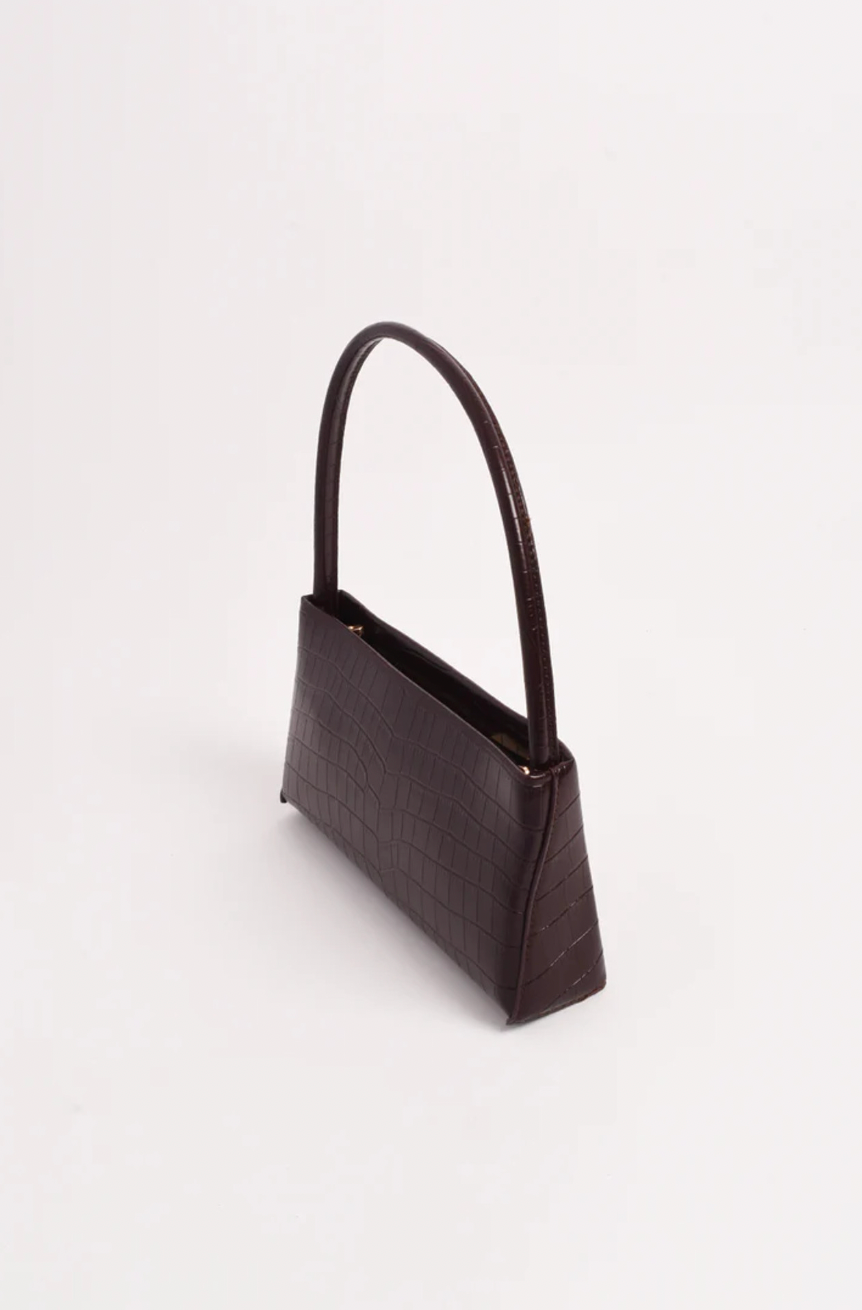 Leonie Croc Mini Bag (Burgundy)