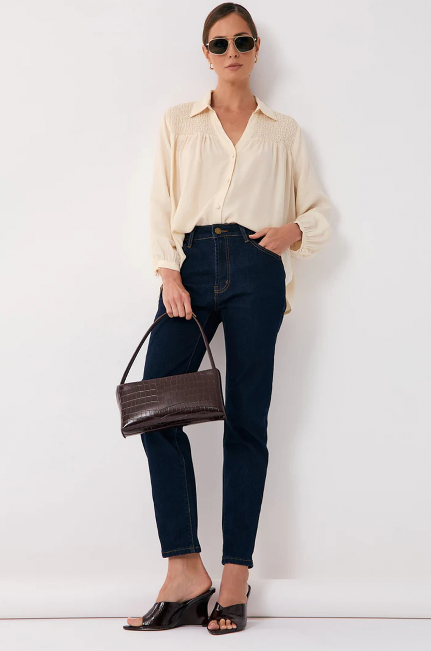 Leonie Croc Mini Bag (Burgundy)