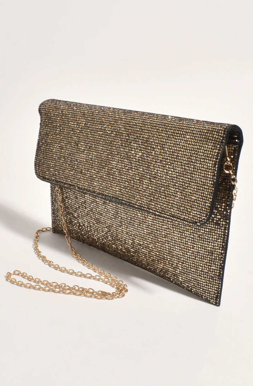 Ruby Rhinestone Clutch