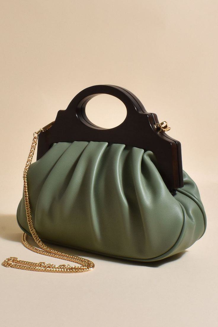 Shilo Timber Framed Bag Moss