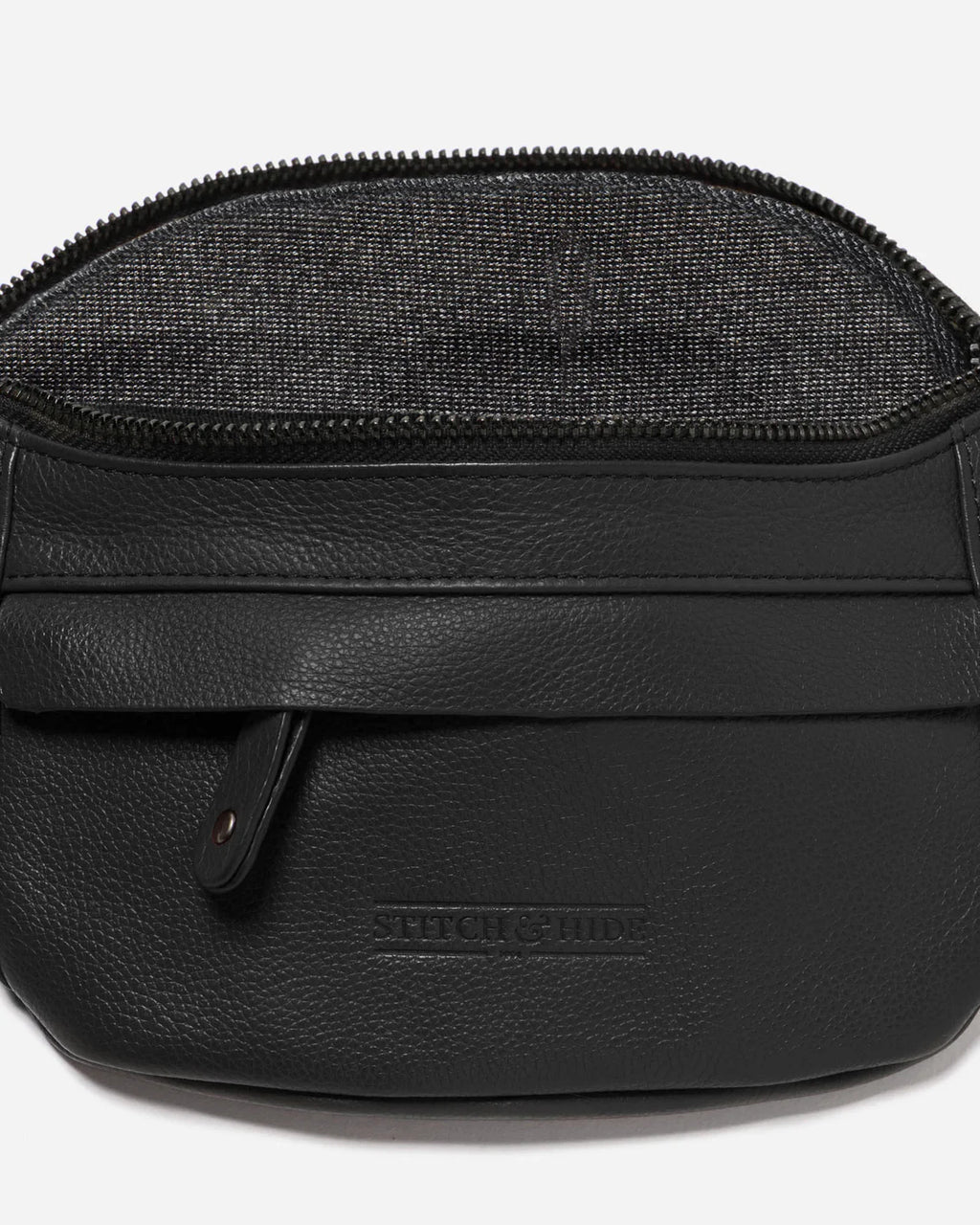Bailey Leather Bum Bag Black