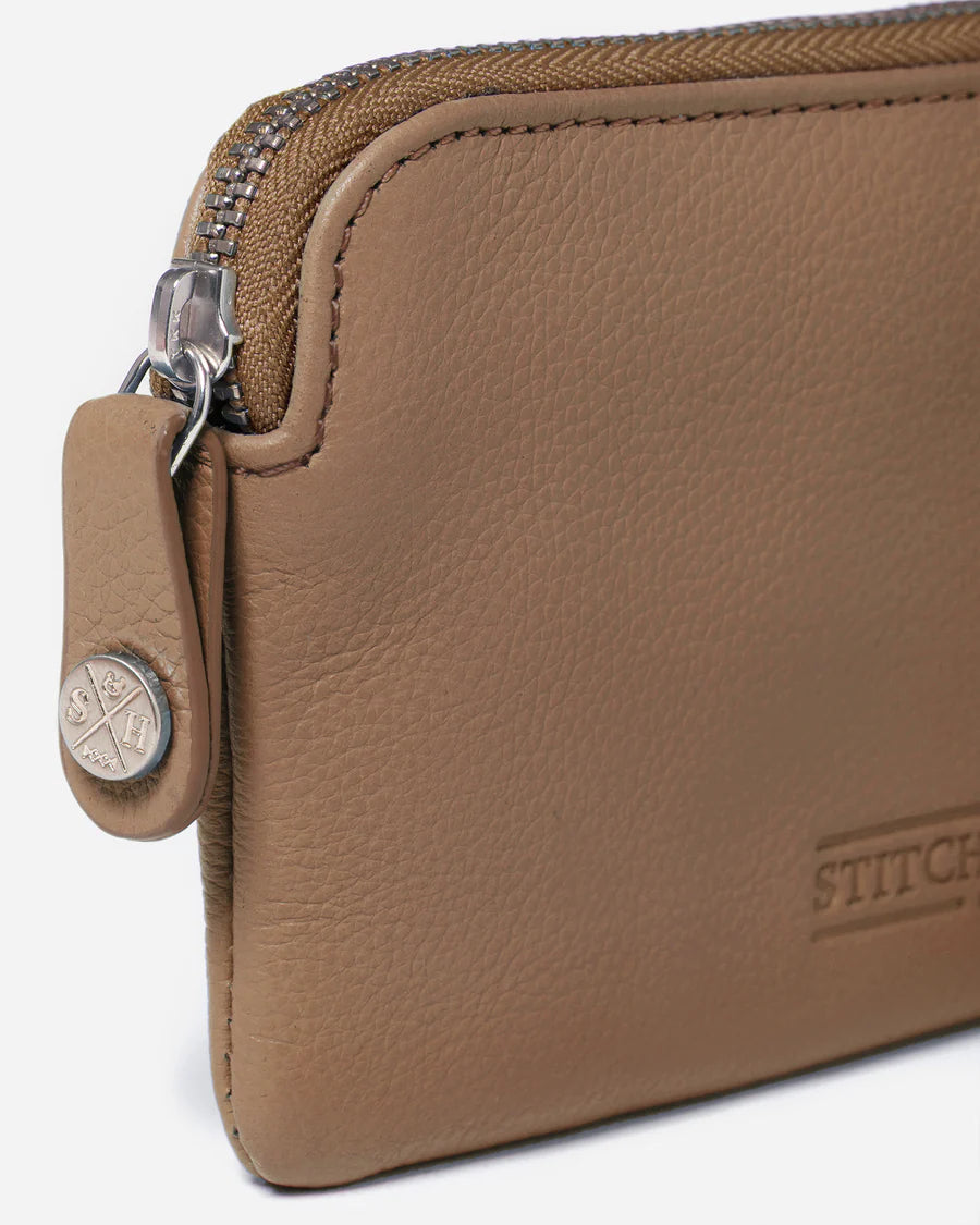 Lucy Leather Pouch Oak