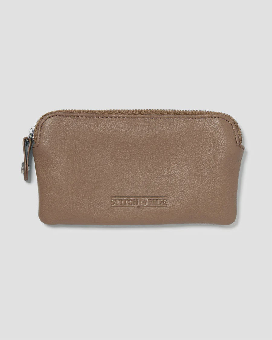 Lucy Leather Pouch Oak