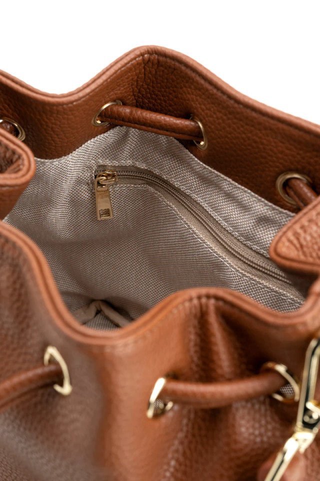 Bucket Bag Dark Tan