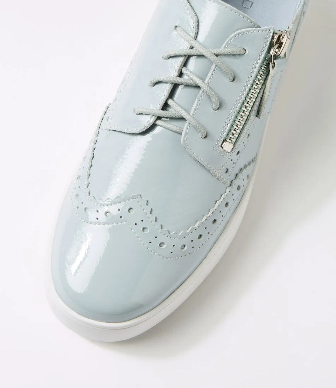 Leon Patent Sneaker Baby  Blue