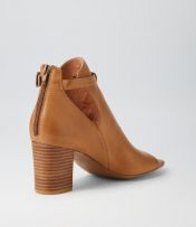 Cerina Leather Sandal/ Heel Tan