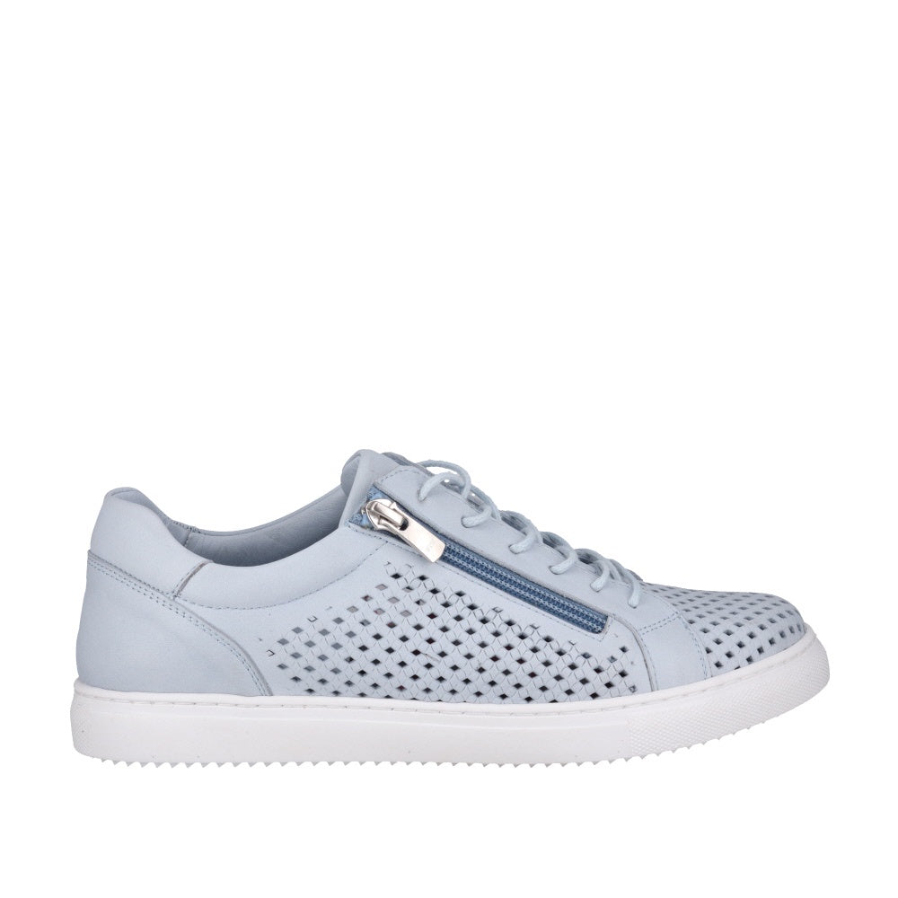 Upshot Leather Sneaker Sky Blue