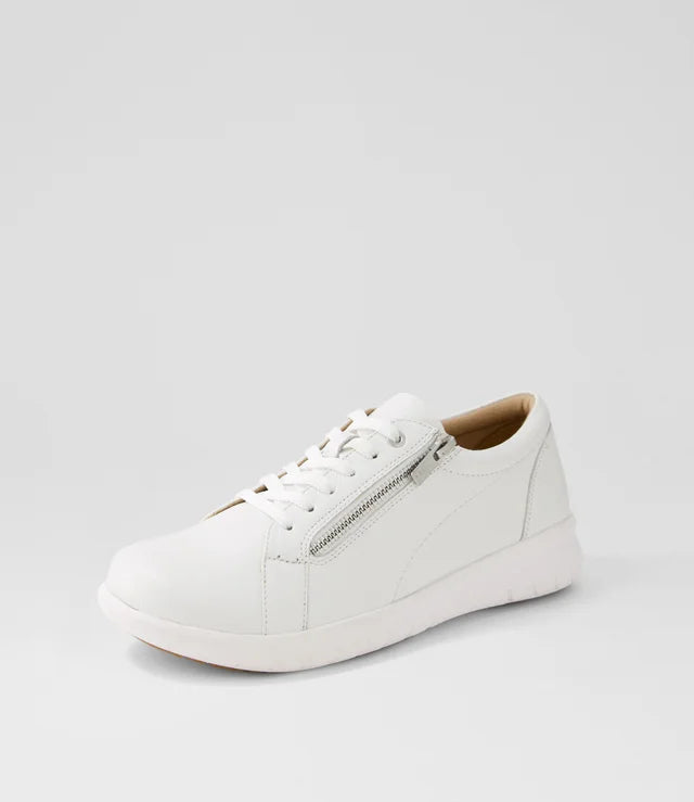 Solar Xf White Leather Sneakers