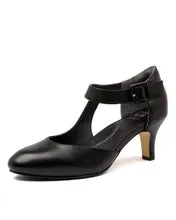 Timon Xw  Leather Heel Black