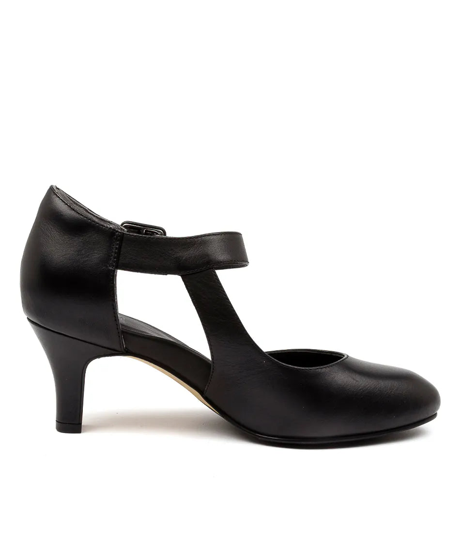 Timon Xw  Leather Heel Black