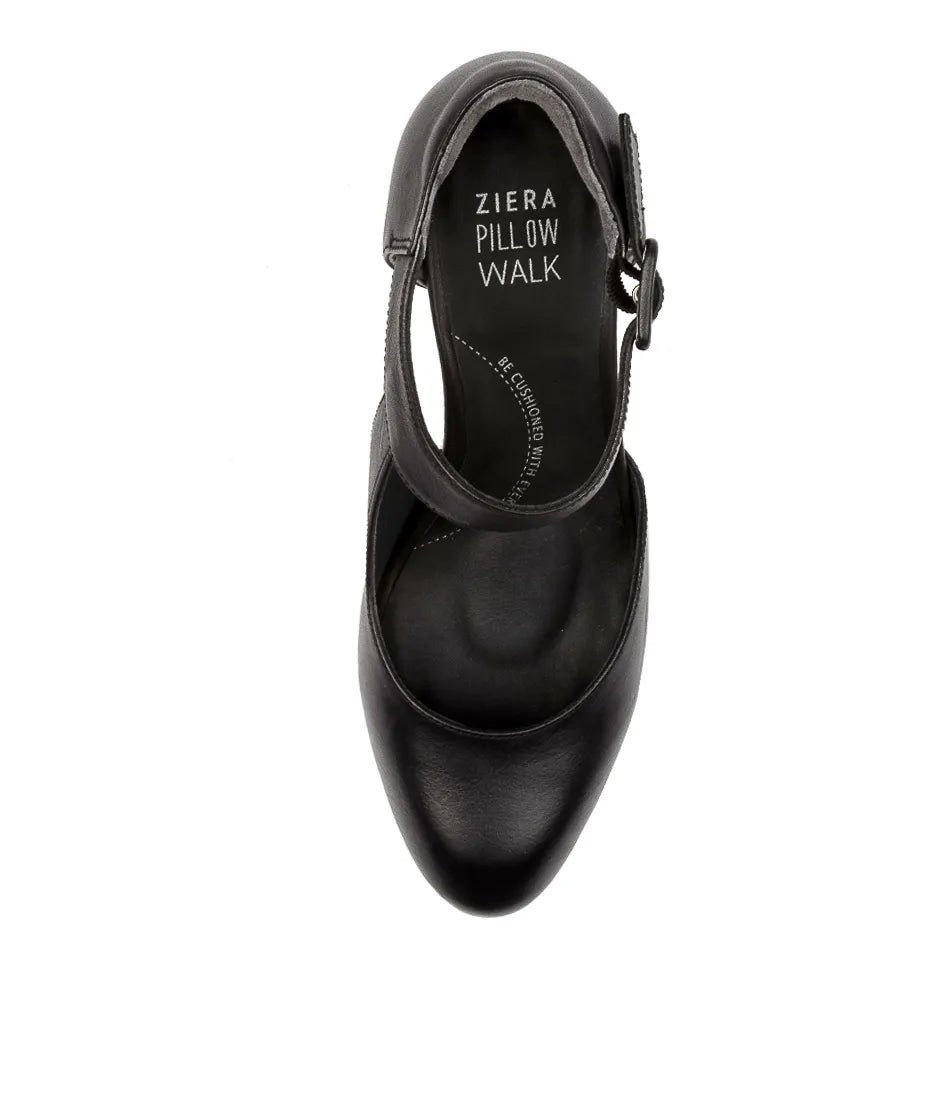Timon Xw  Leather Heel Black