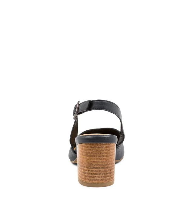 Veera W Navy Leather