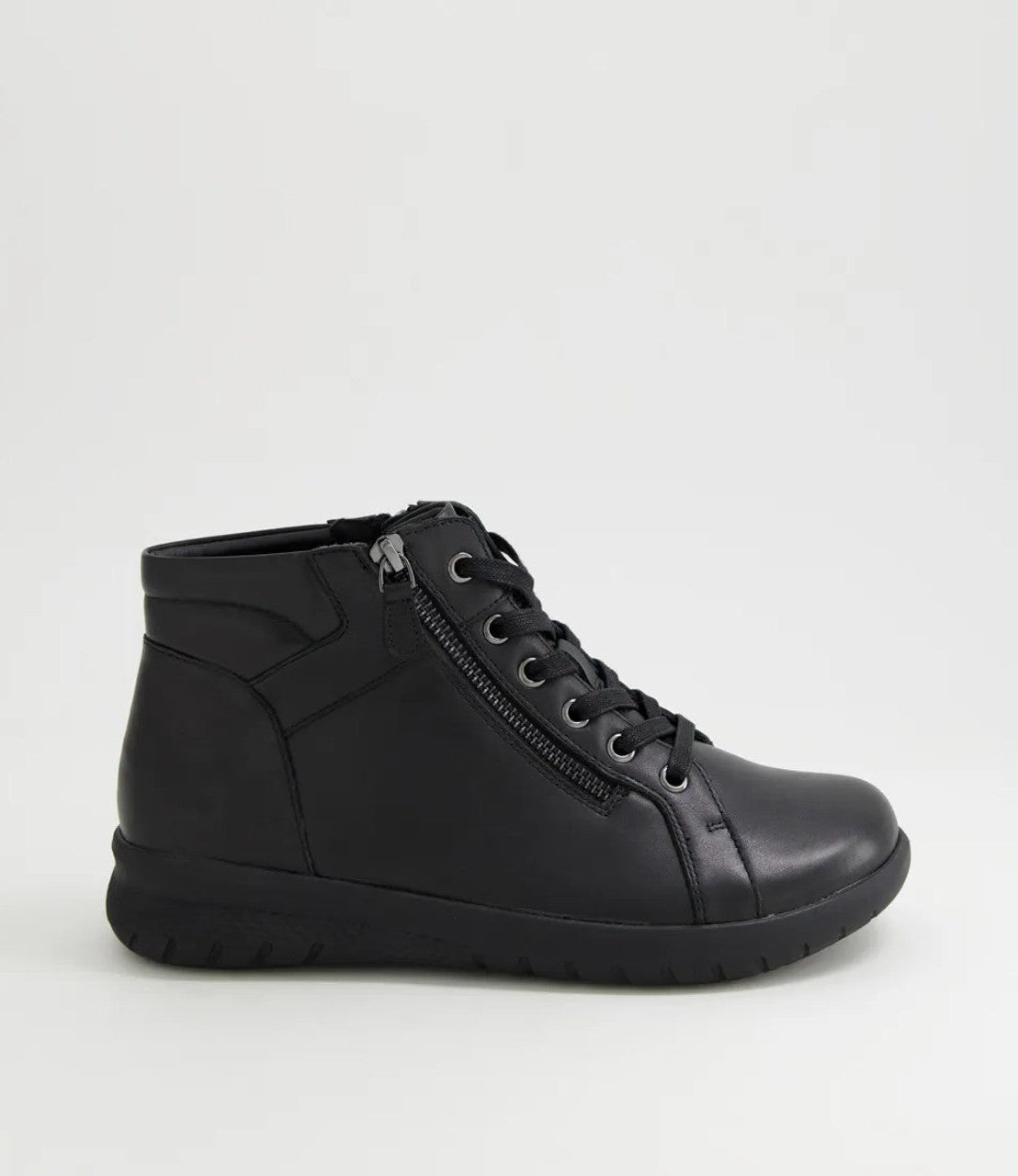 Shaunat Xf Leather Lace Up Boots Black