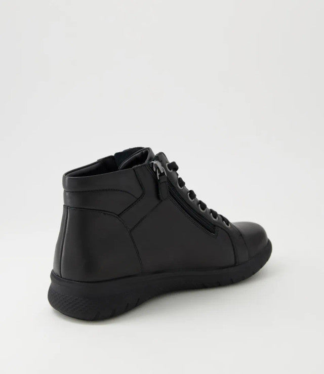 Shaunat Xf Leather Lace Up Boots Black