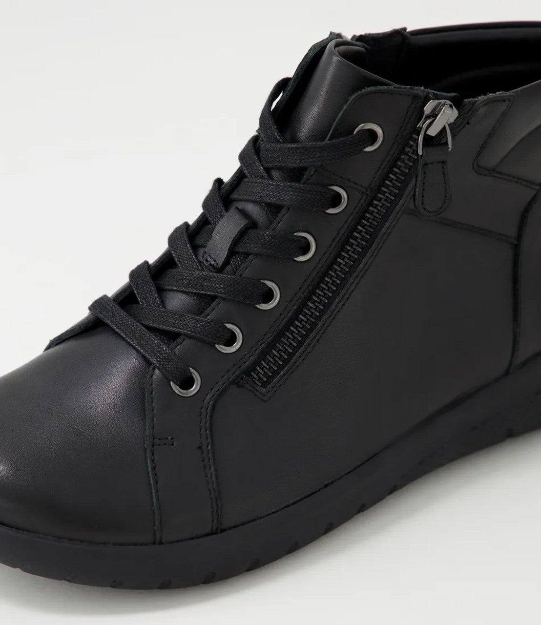 Shaunat Xf Leather Lace Up Boots Black