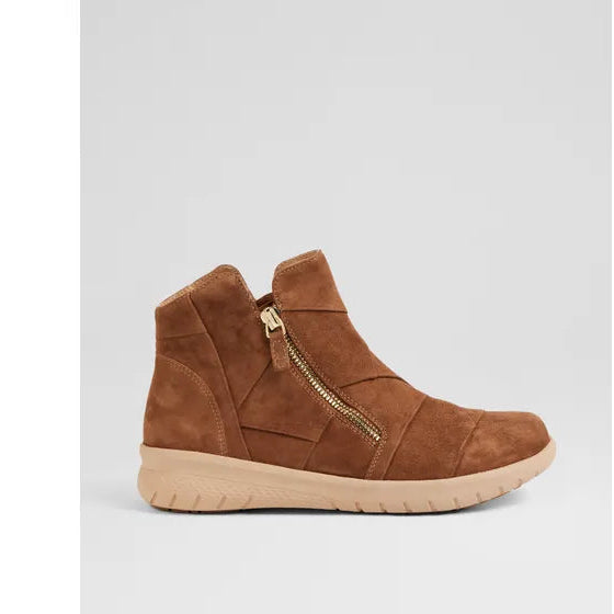 Sisley Xf Whiskey Suede Ankle Boots