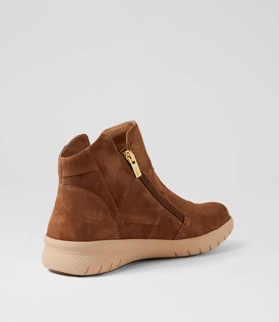 Sisley Xf Whiskey Suede Ankle Boots