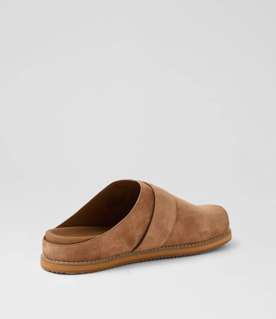 Moris2 W Coffee Natural Suede Flat Shoes