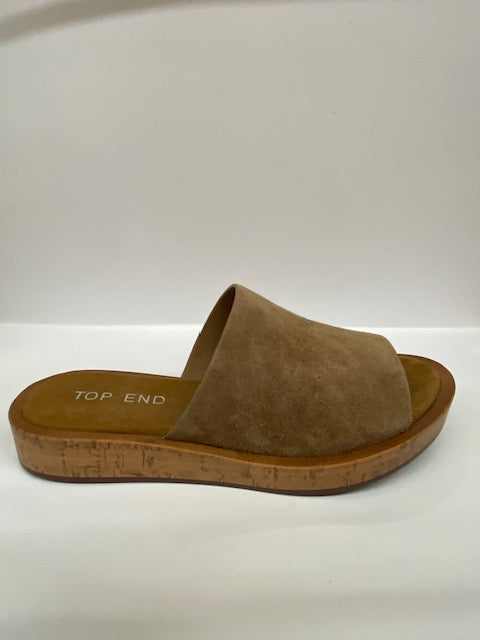 Farons Light Chocolate Suede Slide