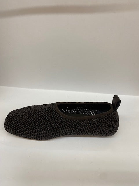 Vevia Woven Flats Chocolate