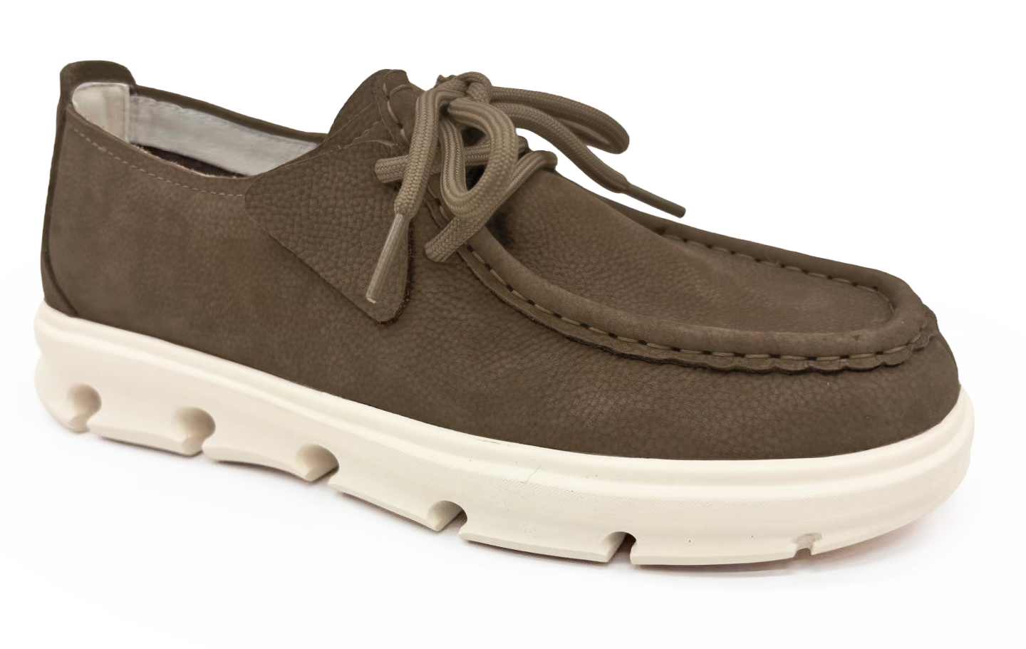 Oboy Nubuck Boat Shoe Taupe