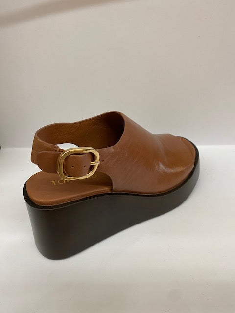Ibba Platform Wedged Heel Chocolate