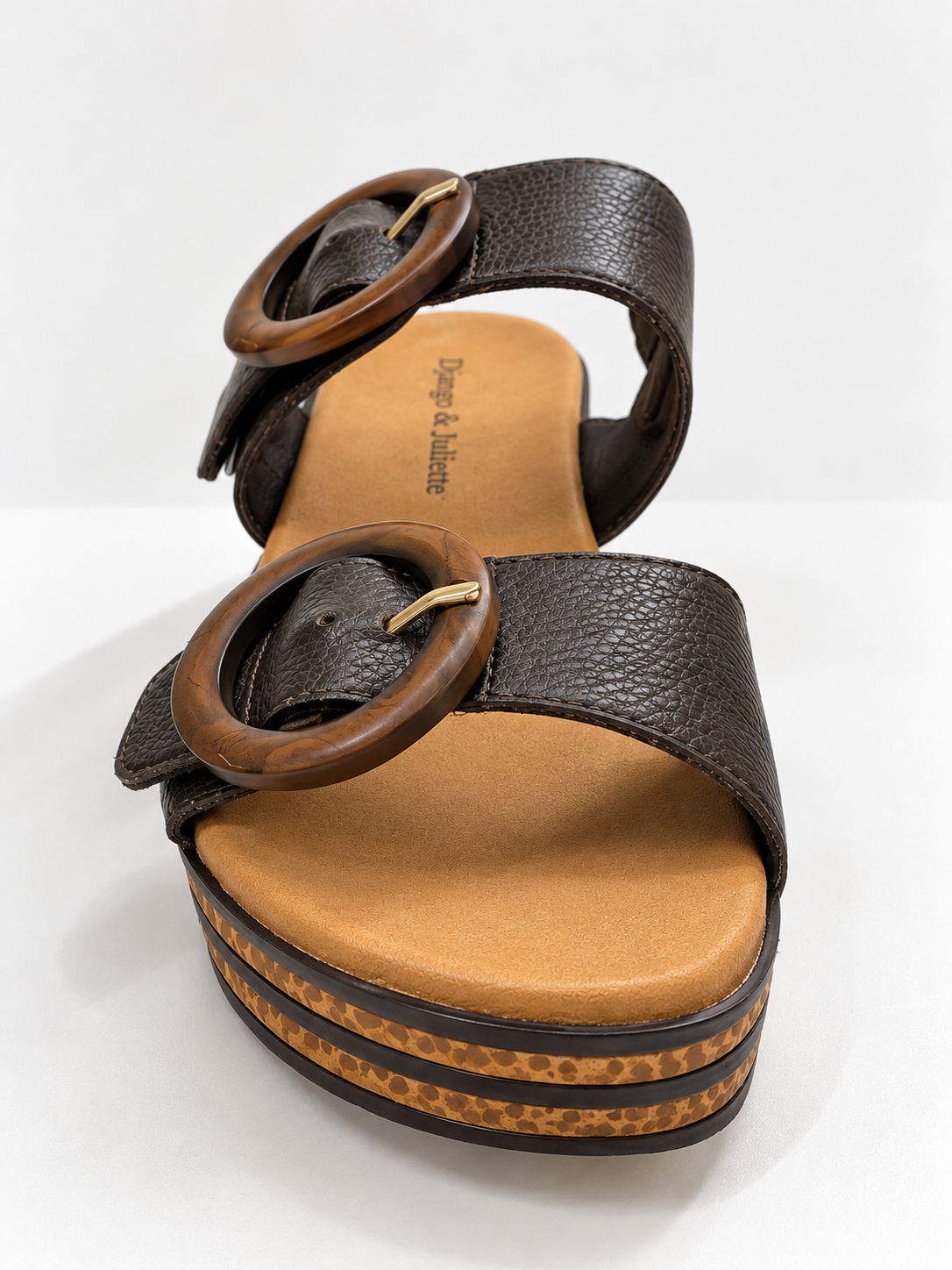 Caswell Chocolate Leather Sandals
