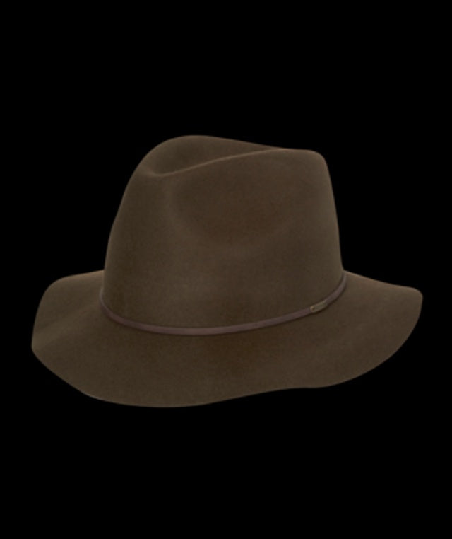Rajah Fedora mid Brim Brown