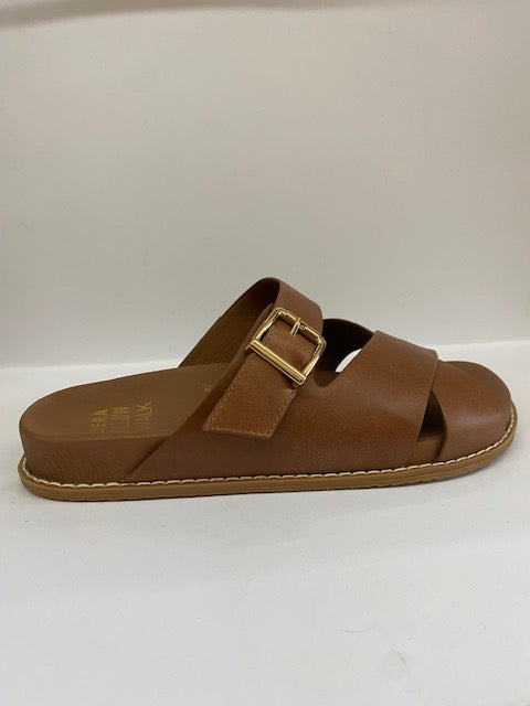 Hegle Leather Sandal - Cognac