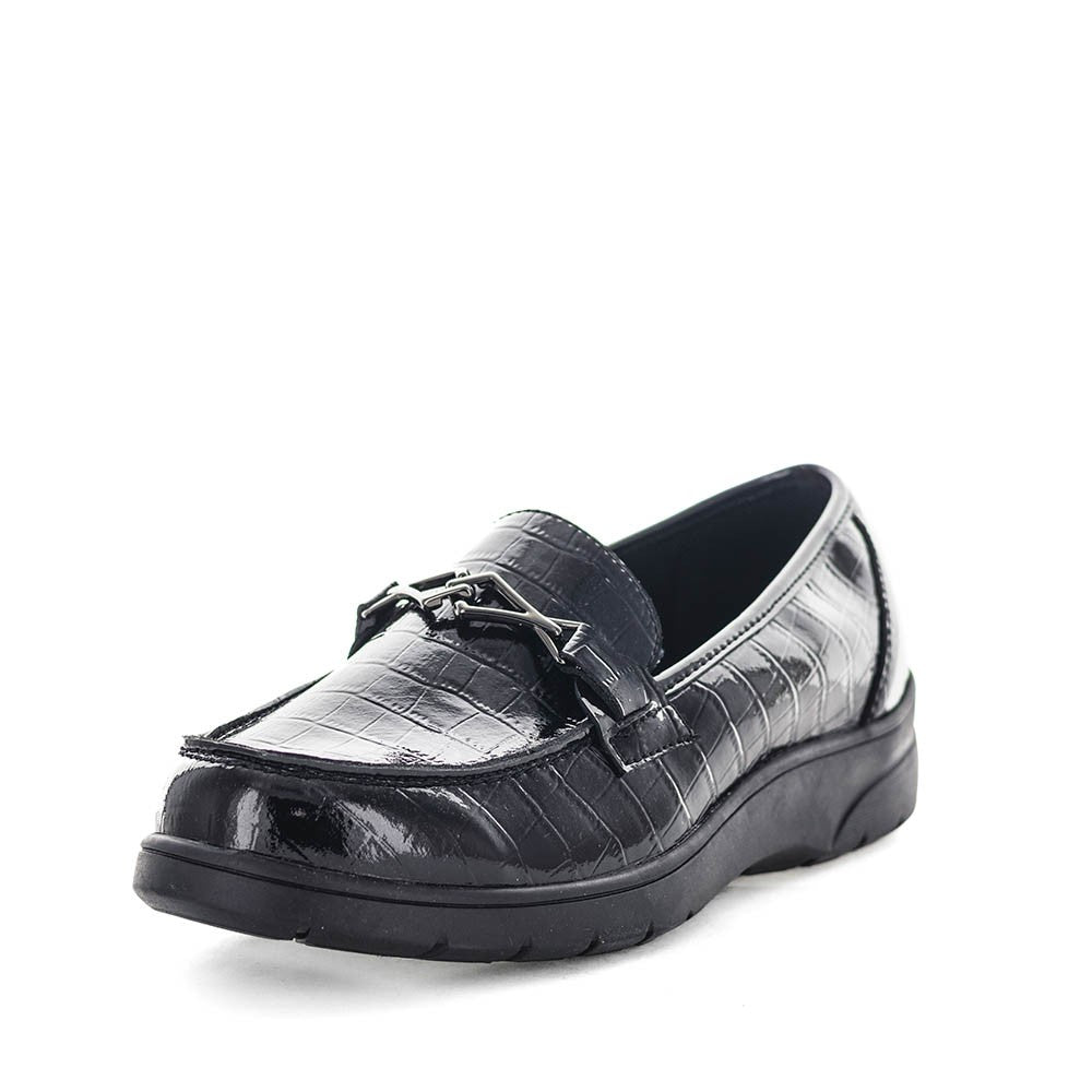 Corlene Soft Loafer Black Croc