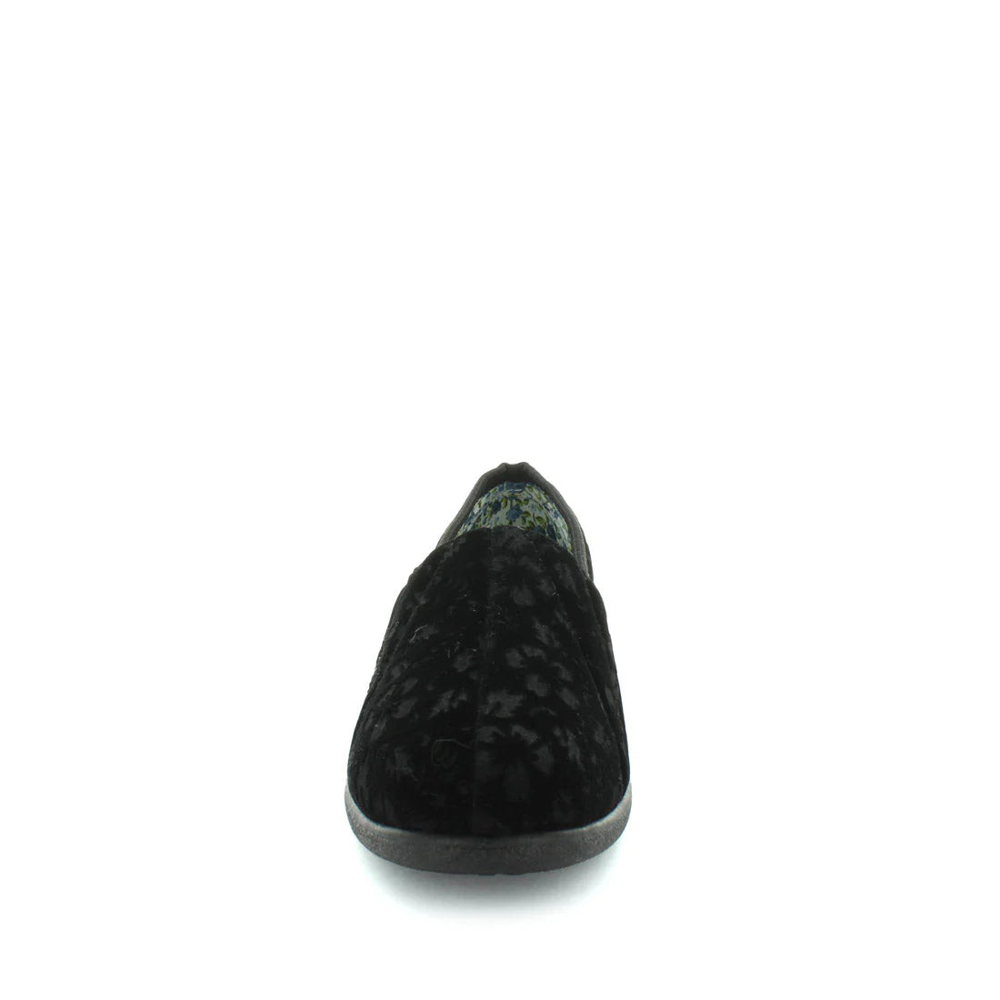 Ethany Slipper Black Embossed