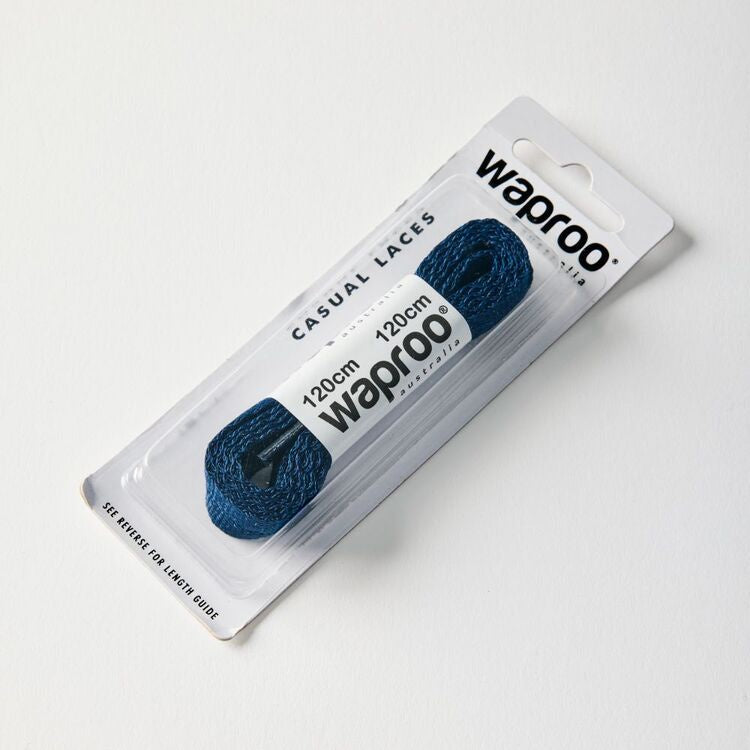 Fine Flat Laces 120cm Navy